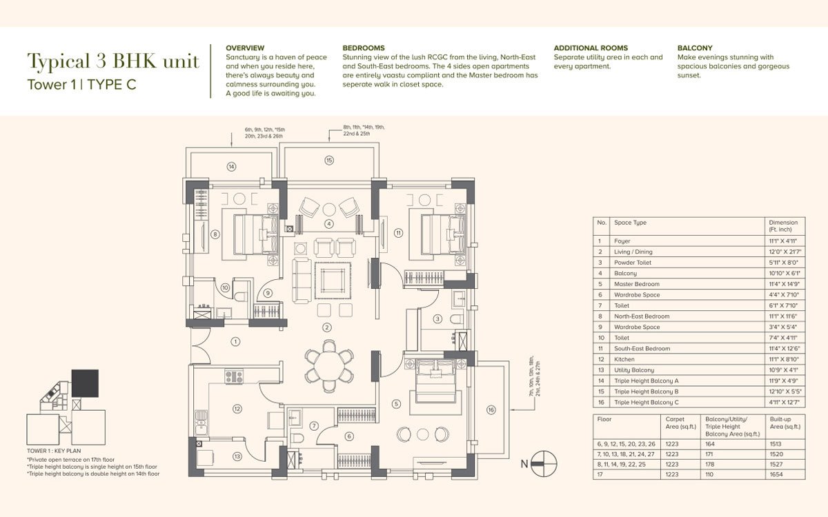Srijan Palladina 4 BHK Simplex Layout Plan
